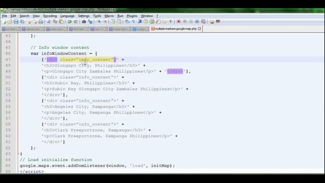 Multiple Markers with Info Windows to Google Maps смотреть онлайн