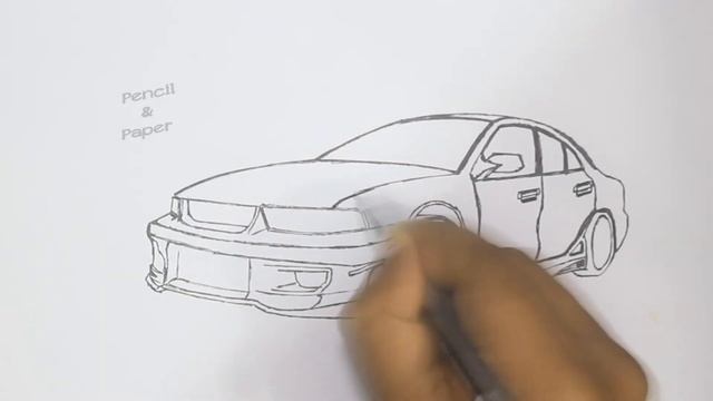How to draw a car in 2022 | Mitsubishi Galant | как нарисовать машину смотреть онлайн