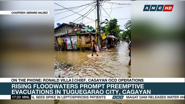 Floodwaters prompt preemptive evacuations in Tuguegarao City, Cagayan | ANC смотреть онлайн