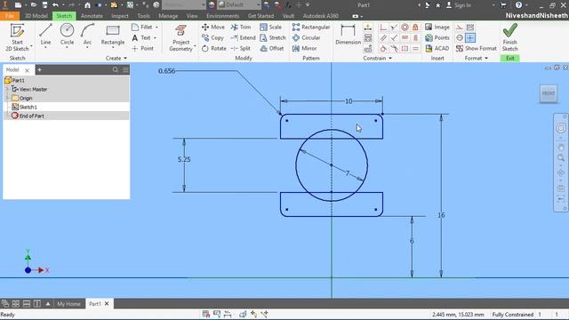 Ball Bearing || Autodesk Inventor Tutorial смотреть онлайн