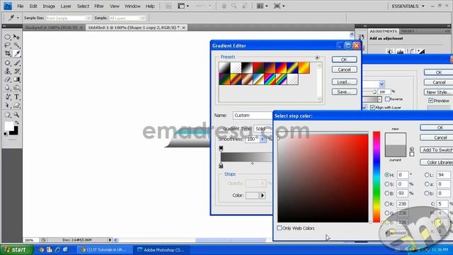 Photoshop URDU Tutorials Designing Curve Shape in Photoshop Cs3 with emadresa.com смотреть онлайн