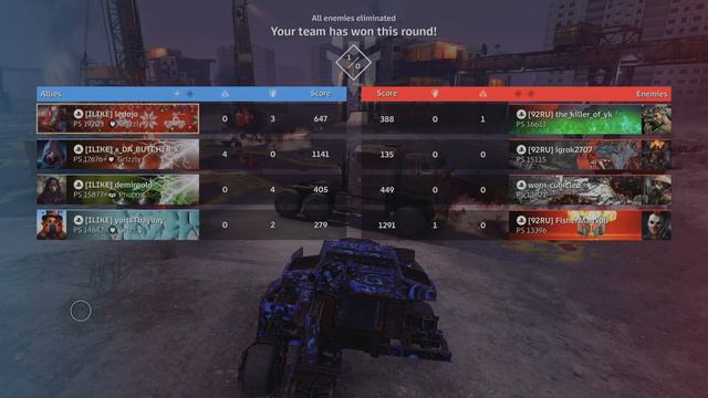 Crossout Clan War. Humpback Breaker Build Gameplay смотреть онлайн