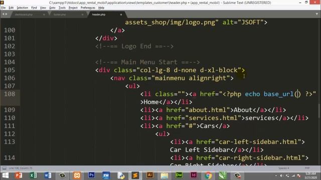 Tutorial Aplikasi Rental Mobil dengan Codeigniter #16 Memperbaharui Halaman Customer смотреть онлайн