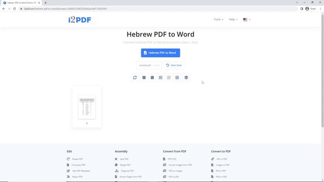 How to Convert Hebrew PDF to Word смотреть онлайн