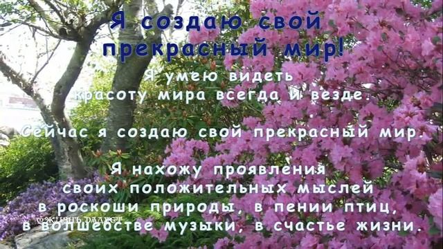Лучшие позитивные аффирмации на счастье и успех ✧ Позитивные мысли аффирмации на каждый день смотреть онлайн