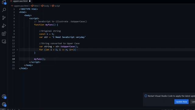 HTML | toUpperCase() Method смотреть онлайн