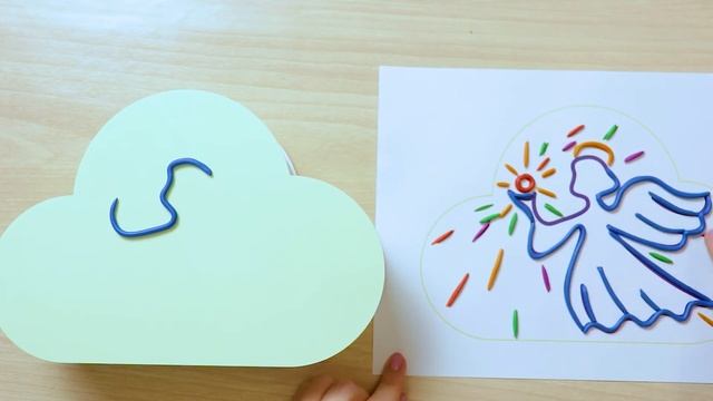 Лепим пластилином и рисуем светом ангелочка смотреть онлайн