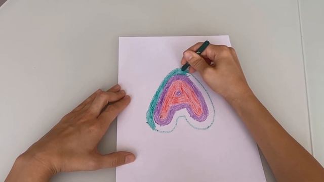 Раскрашиваем вместе. Раскрашиваем буквы алфавита. Рисуем и раскрашиваем букву А смотреть онлайн