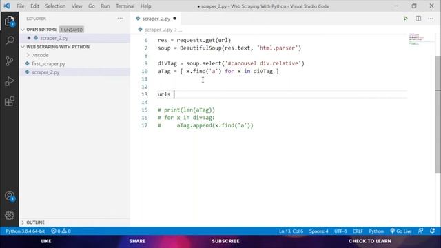Scrape Images & URLS using Python || WebScraping with Python in Hindi смотреть онлайн