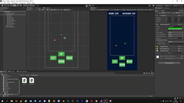 ДЕЛАЮ ИГРУ НА UNITY #9/ 2D ЗМЕЙКА ? ОЛДСКУЛЬНАЯ ИГРА смотреть онлайн