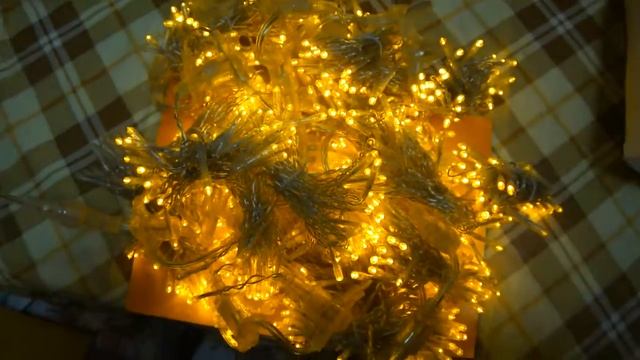 Новогодняя Гирлянда - штора светодиодная с мерцанием смотреть онлайн