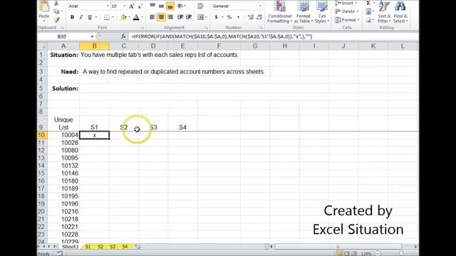 Excel Finding duplicates across sheets смотреть онлайн