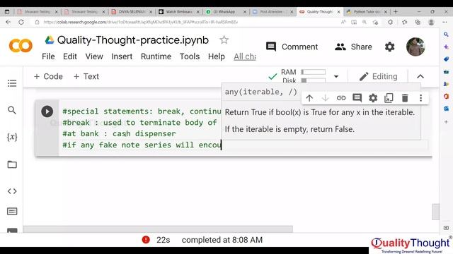 Selenium with Python -WebDriver Conditional Statements смотреть онлайн