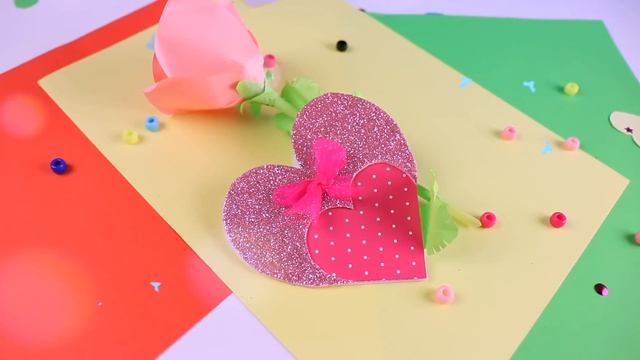 ВАЛЕНТИНКИ - Открытки с сердечками | 3 простые и красивые идеи смотреть онлайн