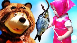 ✿ Маша и Медведь РЫБАЛКА Новые Серии Маша и Медведь Диана - Маша Masha and the Bear Compilation