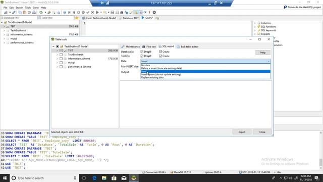 HeidiSQL Tutorial - Generate script for entire database with Data for MySQL or MariaDB смотреть онлайн