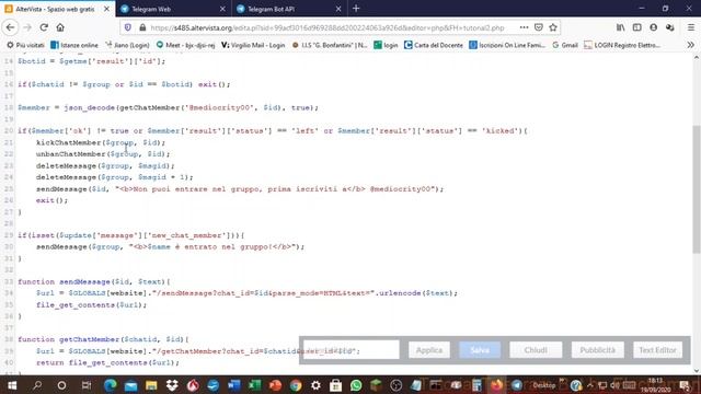 #25 - Iscrizione a Canale Obbligatoria - Tutorial Bot Telegram PhP [ITA] смотреть онлайн