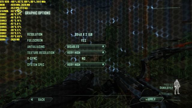 Crysis 3 GTX 1070 OC | 1080p - 1440p & (4K) 2160p | FRAME-RATE TEST смотреть онлайн
