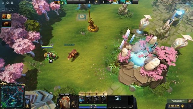 Dota 2 порция фишек и багов. Телепатия, читерим за лон друида и святыня смотреть онлайн