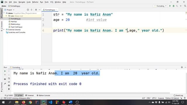 How to do String Formatting in Python || Python Tutorial || Nafiz Anam смотреть онлайн
