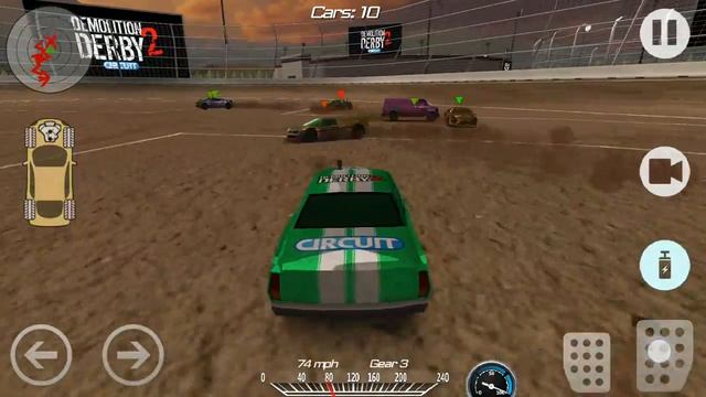 Demolition derby 2 - Как выиграть на самой слабой машине: 1 против 10 смотреть онлайн