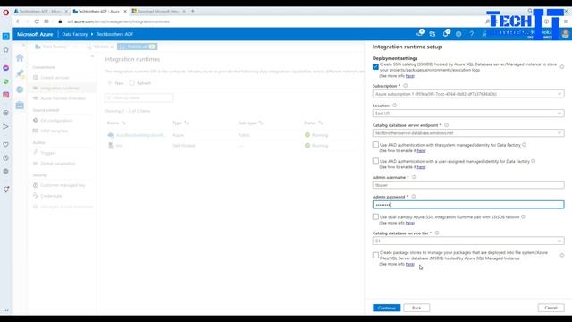 Configure a Self-Hosted IR as a Proxy For an Azure-SSIS IR in Azure Data Factory with VNET смотреть онлайн
