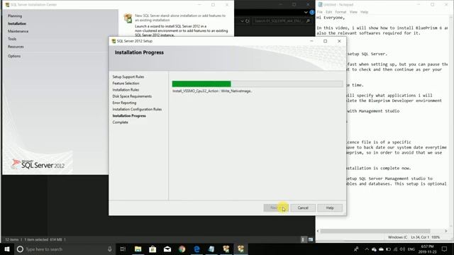 SQL Server & BluePrism 6 Setup смотреть онлайн