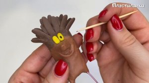 Лепим Дюдюку из пластилина. Пластилинки (Modeling clay)