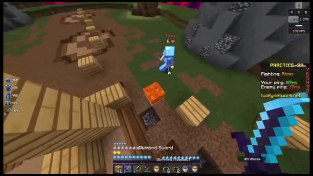 Pocket Edition Player plays Java Edition (check desc) (it's only pvp) | Lucky Network смотреть онлайн