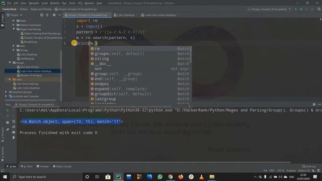 Group(), Groups() & Groupdict() | HACKERRANK SOLUTION | PYTHON | REGEX AND PARSING смотреть онлайн