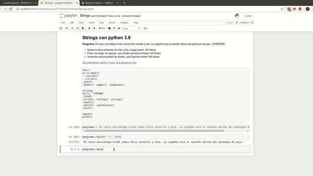 Python 3: Todo lo que se puede hacer con strings смотреть онлайн