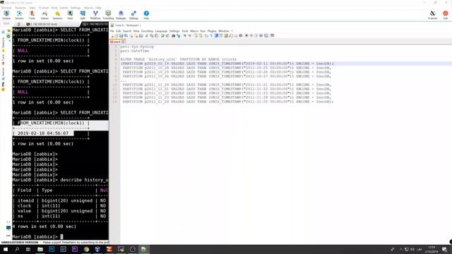 Zabbix Database Partitioning смотреть онлайн