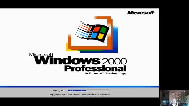 PCem v17 Windows 2000 смотреть онлайн