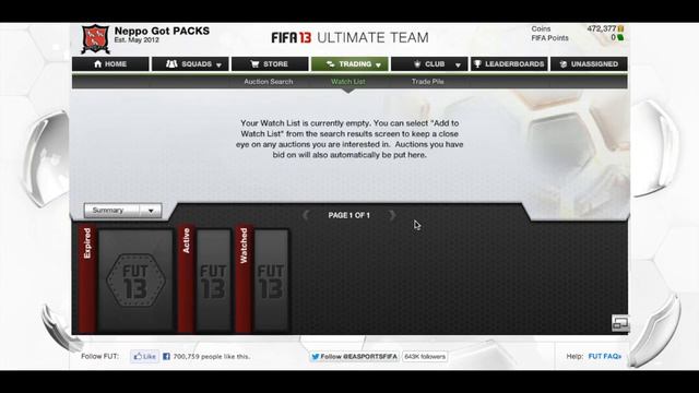 FIFA 13 Ultimate Team Pack Opening - Pack Persistence - AA9Skillz v NepentheZ - XBOX v PS3 - Ep. 0 смотреть онлайн