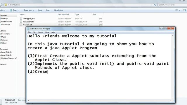 How to Create an Applet Program and Run the Applet Program смотреть онлайн