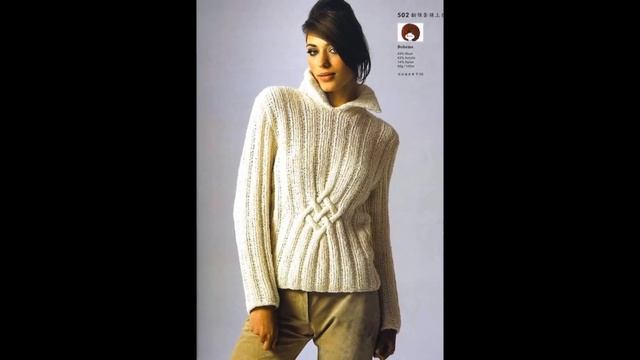 Теплый Пуловер Спицами - 2019 / Warm Pullover Knitting needles смотреть онлайн