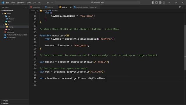 How To Make a Personal Portfolio Website using HTML CSS amd JavaScript смотреть онлайн