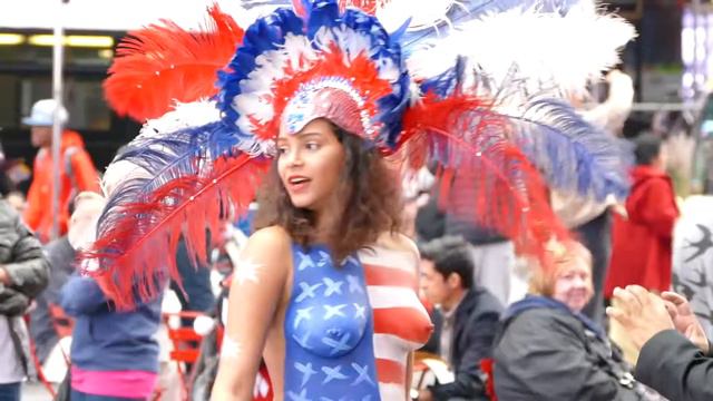 Body paint New York 2,Краска для тела Нью-Йорк-2!! , 人体彩绘纽约-2!! смотреть онлайн