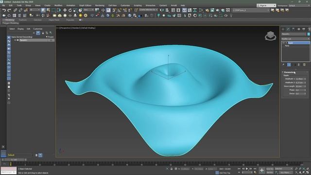 Підручник 3ds Max. Урок №62. Модифікатор Ripple (Хвиля) смотреть онлайн