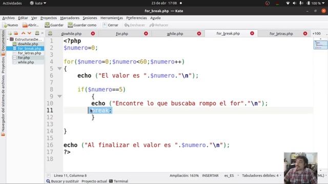 #15 Curso de PHP Estructuras de repeticion for break смотреть онлайн
