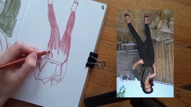 trying out drawing tips! upside down drawing | пробую лайфхаки для рисования и рисую вверх ногами! смотреть онлайн