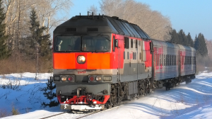 ТЭП70-0515 с пригородным поездом Предтурье - Алапаевск