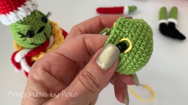 Como tejer Grinch en amigurumi esfera, amigurumis by Petus смотреть онлайн