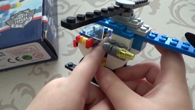 ПОЛИЦЕЙСКИЙ ВЕРТОЛЕТ игровой конструктор Арт.23310 AUSINI ПАТРУЛЬ - ЗАЩИТА ГОРОДА LEGO сборка