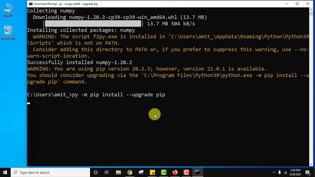 How to upgrade pip on Windows 10 64-bit смотреть онлайн