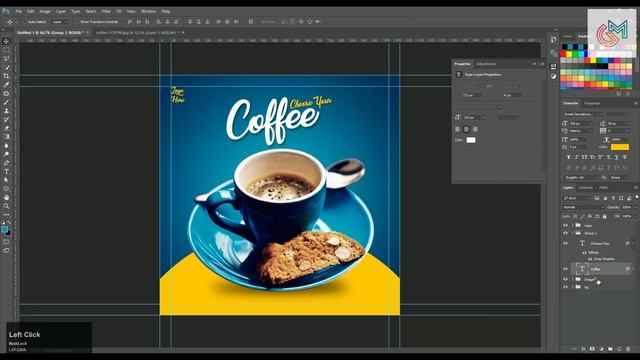 How to Design Coffee Social Media Banner | Adobe Photoshop Tutorial | Speed Art | Grafix Mentor смотреть онлайн