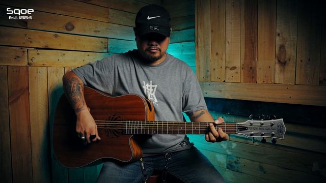 Sqoe Nińo 41' inches Acoustic Guitar with Builtin Fishman 101EQ Pickup Tuner (SQ-N) PLAYTHROUGH смотреть онлайн