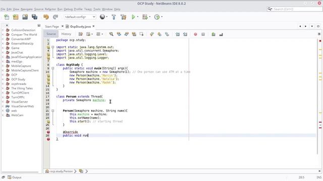Java:Concurrency Semaphore смотреть онлайн