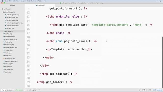 053 Working with the author php template смотреть онлайн
