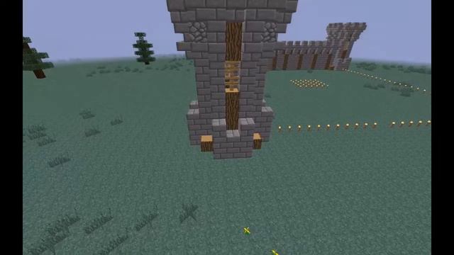 Как построить небольшую крепость в Minecraft X20 Скорость :D